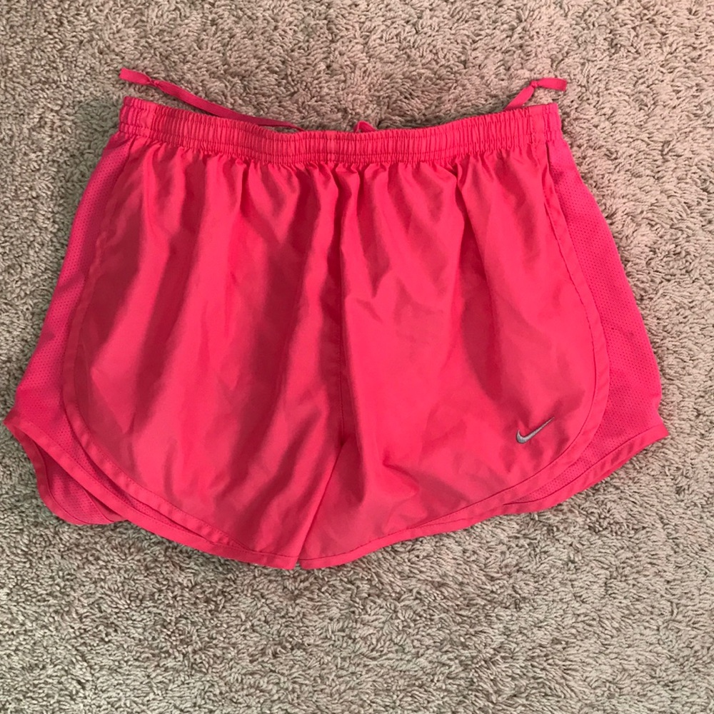 Hot pink nike shorts
